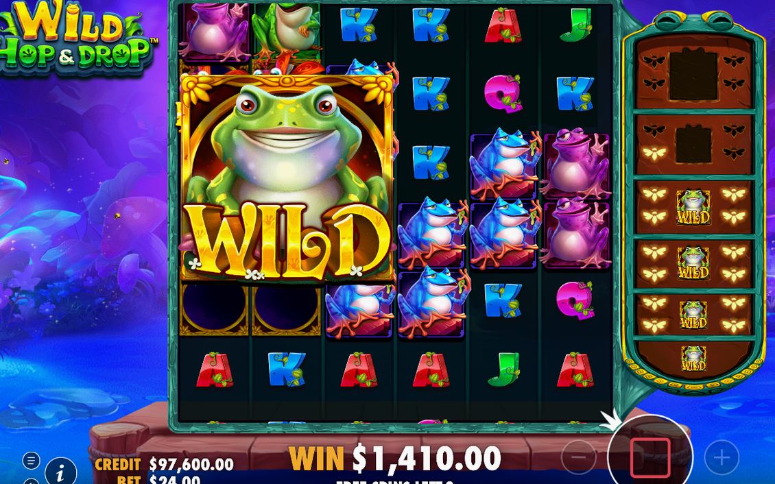Free Spins with the roaming WILD at 1x1