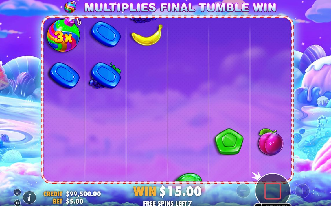 Free Spins round with Multiplier symbols on the grid