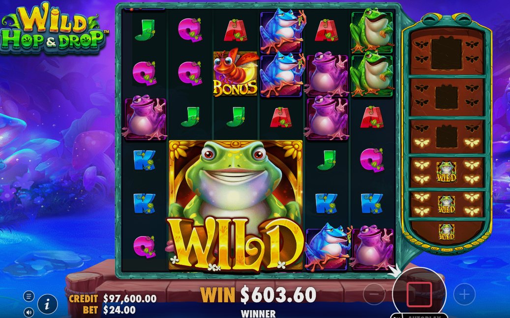 Free Spins with the side ladder tracking WILD growth
