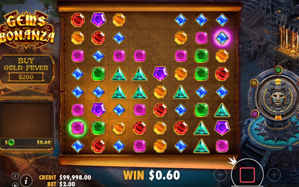Base game 8x8 grid during a Tumble refill